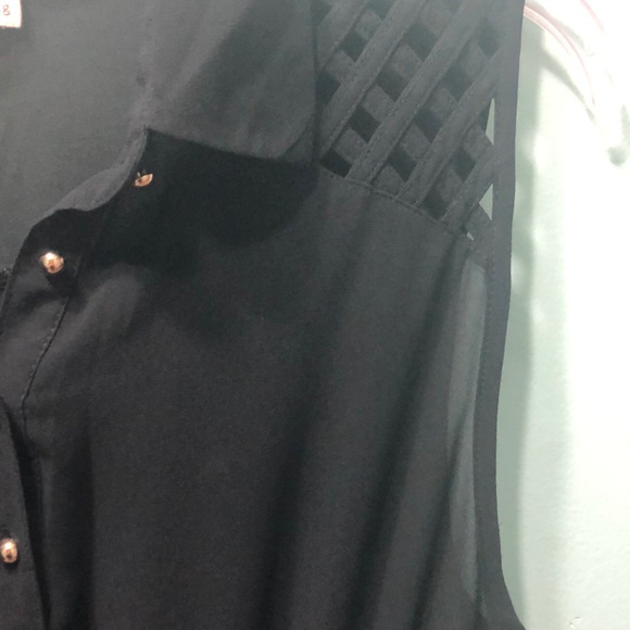 Chiffon Black Dress - Picture 2 of 2